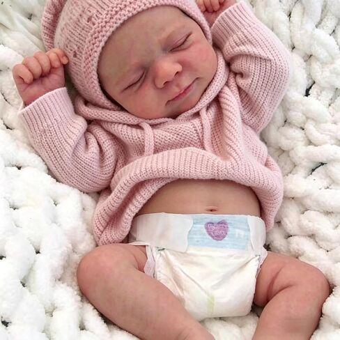 Anano Reborn Baby Dolls Vinyl Full Body-18 in Realistic Baby Doll Girl Lifelike Newborn Babies, Real Life Babys Reborn Doll Washable, Anatomically Correct Girl with Accessories in Kuwait