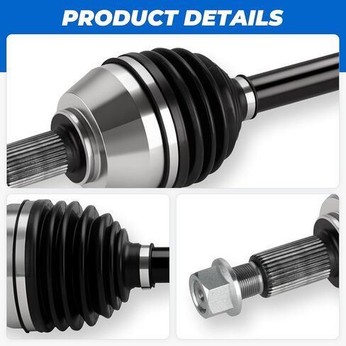 TadaMark 2PCs Front CV Axle Shaft Assembly Fits For Nissan Maxima 2009-2014 V6 3.5L(for S SV Model Only), Left Driver and Right Passenger Side, for 66-6295, 66-6306 in Kuwait