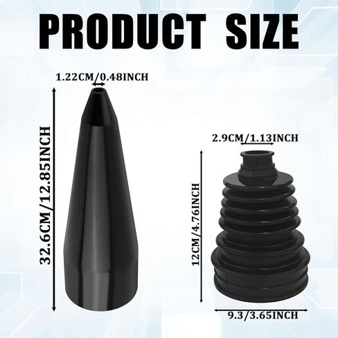 2PCS Split CV Boot Repair Kit with Expander Tool and Clamps, Professional Silicone CV Joint Boots for Waterproof Anti-mud Splash, Universal Tie Rod Boots Fits 2.32" 2.86" 3.46" Calibers in Kuwait