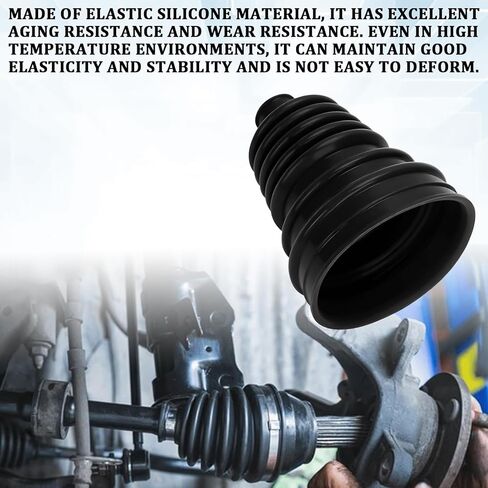 2PCS Split CV Boot Repair Kit with Expander Tool and Clamps, Professional Silicone CV Joint Boots for Waterproof Anti-mud Splash, Universal Tie Rod Boots Fits 2.32" 2.86" 3.46" Calibers in Kuwait
