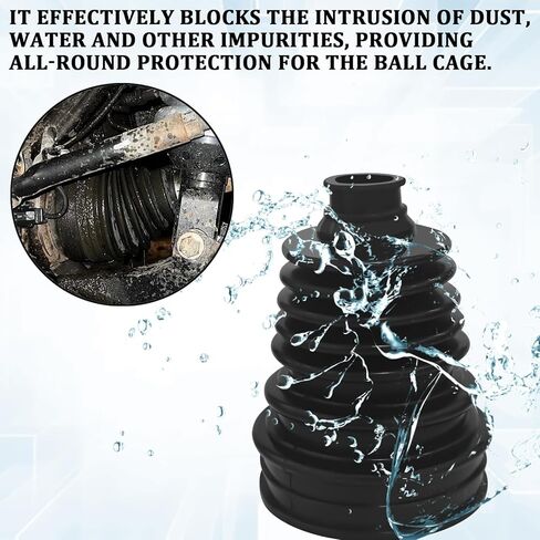 2PCS Split CV Boot Repair Kit with Expander Tool and Clamps, Professional Silicone CV Joint Boots for Waterproof Anti-mud Splash, Universal Tie Rod Boots Fits 2.32" 2.86" 3.46" Calibers in Kuwait