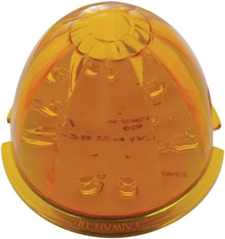 United Pacific 42732 Bumper Guide Light Bumper Light Bezel, Rh, With 17 Led Watermelon Light, For 2007 2017 Kw T660, Amber Led/Amber Lens in Kuwait