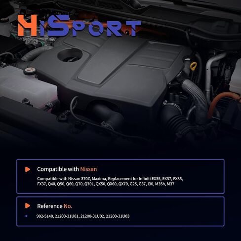 HiSport مبرد ترموستات الإسكان 902-5140 متوافق مع نيسان 370Z، ماكسيما، بديل لإنفينيتي EX35، EX37، FX35، FX37، Q40، Q50، Q60، Q70، Q70L، QX50، QX60، QX70، G25، G37، I30، M35h، M37 in Kuwait