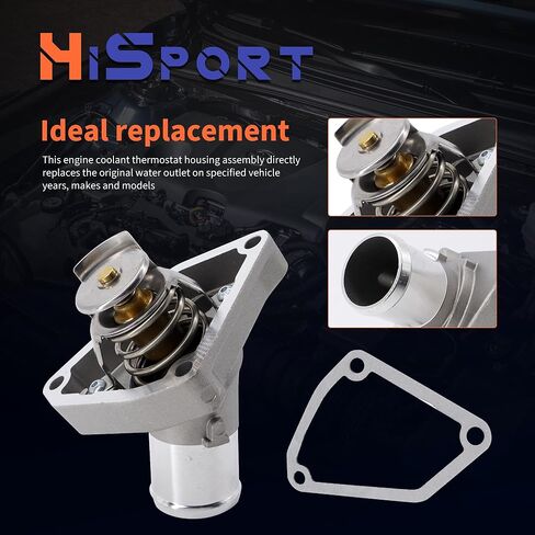 HiSport مبرد ترموستات الإسكان 902-5140 متوافق مع نيسان 370Z، ماكسيما، بديل لإنفينيتي EX35، EX37، FX35، FX37، Q40، Q50، Q60، Q70، Q70L، QX50، QX60، QX70، G25، G37، I30، M35h، M37 in Kuwait
