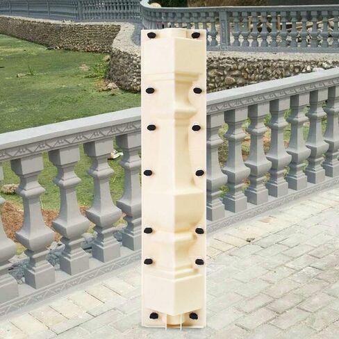 Roman Cement Railing Moulds, 2PCS 70CM Front Rear Moulds Balustrades Mold DIY Column Balcony Fence Balustrade Mold, Balustrades Mold for Concrete Plaster Cement Plastic Casting in Saudi Arabia