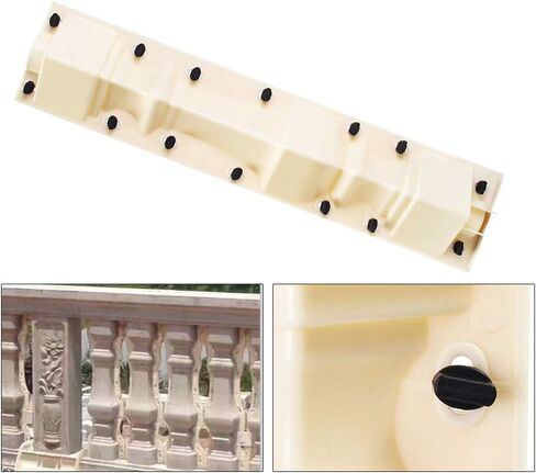 Roman Cement Railing Moulds, 2PCS 70CM Front Rear Moulds Balustrades Mold DIY Column Balcony Fence Balustrade Mold, Balustrades Mold for Concrete Plaster Cement Plastic Casting in Saudi Arabia