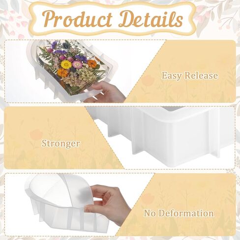 3Pcs Large Arch Silicone Mold Resin Molds for Epoxy Resin, Large Mold for Flower Preservation, Deep Pour Molds for Furniture Decor, DIY Wedding Bouquets Preservation, Valentine's Day Gifts in Saudi Arabia