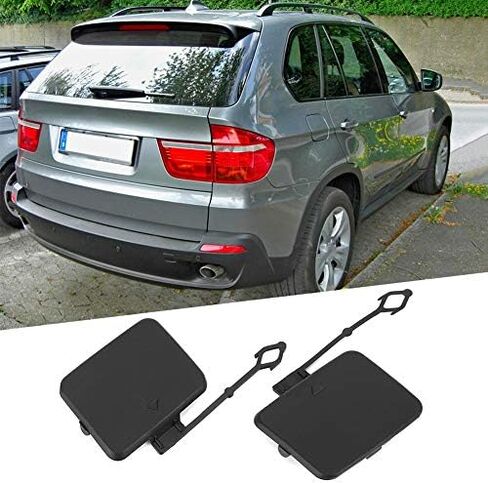 X5 E70 غطاء خطاف السحب 2006-2013 OEM غطاء المصد الخلفي متين للطقس PP + EPDM 51127158447 in Kuwait