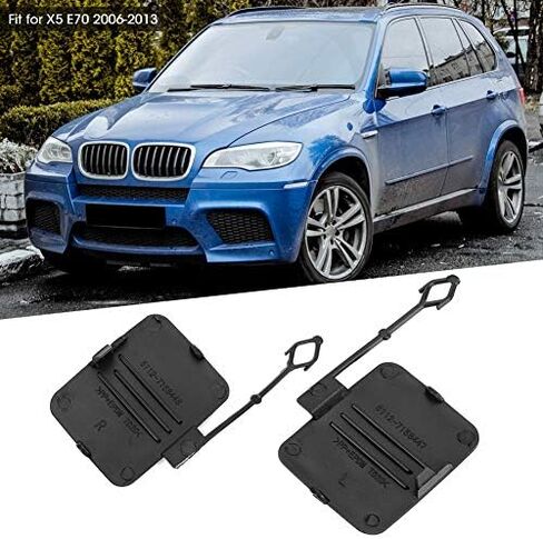X5 E70 غطاء خطاف السحب 2006-2013 OEM غطاء المصد الخلفي متين للطقس PP + EPDM 51127158447 in Kuwait