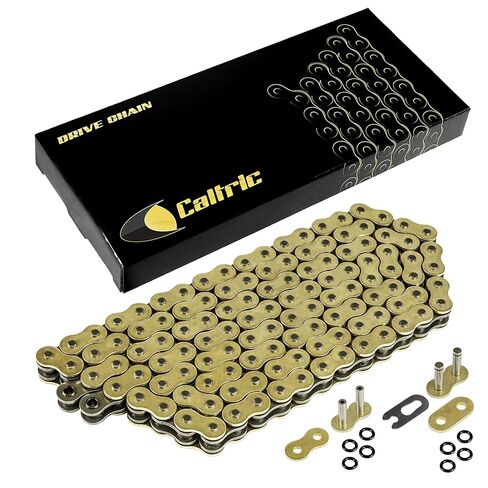 Caltric O-Ring Drive Chain Compatible with Kawasaki Kz400 Kz 400 Kz-400 1974-1979 Golden in Kuwait