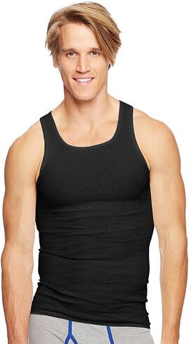 Hanes Ultimate Men's Tagless Tank-Multiple Packs and Colors in Saudi Arabia
