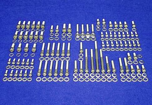 ALLOYBOLTZ- COMPATIBLE WITH FORD SMALL BLOCK SBF 260 289 302 STAINLESS STEEL ENGINE ALLEN BOLT KIT FITS DRIVERS SIDE PUMP INLET TYPE ONLY in Saudi Arabia