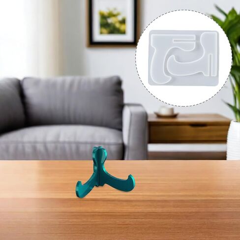 Angoily Silicone Mobile Phone Holder Mold 3.46X2.76 Inch DIY Resin Phone Stand Mold for Crystal Epoxy Art Display Mini Easel Frame Crafting in Kuwait