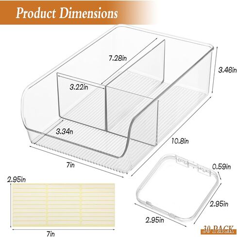 30 Pcs Press On Nail Storage Box, Acrylic Display Case, Packaging Box for Nail Art, Large Stackable, All-In-One Box, 120 Pcs Double Sided Adhesive Nail Display Tape in Saudi Arabia