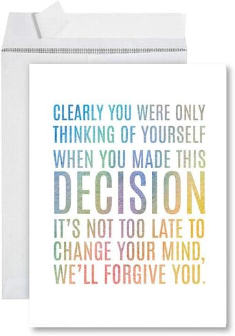 Andaz Press Funny Jumbo Retirement Card With Envelope 8.5 x 11 inch, Clearly You Were Only Thinking Of Yourself, 1-Pack, Includes Envelope Goodbye Cards For Coworker Coworker Leaving Card in Kuwait