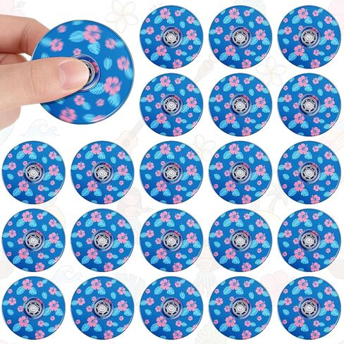 Hungdao 24 حزمة Kpop Fidget Spinners السائبة، 1.97 بوصة Kpop Lightning Fidget Spinner، حفلة عيد ميلاد للبالغين، أكياس هدايا جيدة، جوائز كرنفال المكافآت، اللعب الحسي in Kuwait