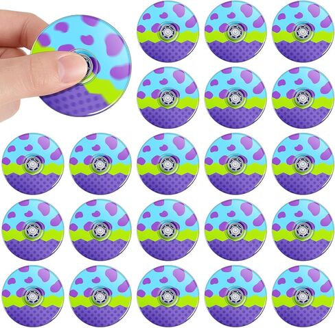 Hungdao 24 حزمة Kpop Fidget Spinners السائبة، 1.97 بوصة Kpop Lightning Fidget Spinner، حفلة عيد ميلاد للبالغين، أكياس هدايا جيدة، جوائز كرنفال المكافآت، اللعب الحسي in Kuwait