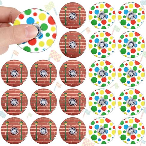 Hungdao 24 حزمة Kpop Fidget Spinners السائبة، 1.97 بوصة Kpop Lightning Fidget Spinner، حفلة عيد ميلاد للبالغين، أكياس هدايا جيدة، جوائز كرنفال المكافآت، اللعب الحسي in Kuwait