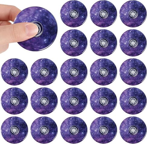 Hungdao 24 حزمة Kpop Fidget Spinners السائبة، 1.97 بوصة Kpop Lightning Fidget Spinner، حفلة عيد ميلاد للبالغين، أكياس هدايا جيدة، جوائز كرنفال المكافآت، اللعب الحسي in Kuwait