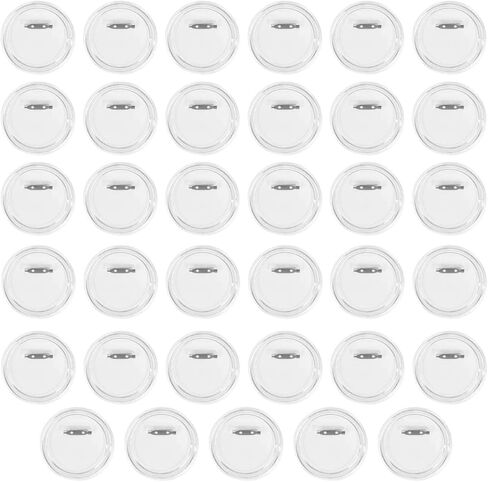 35 Pcs 3 inch Button Badge Clear Button Pin Acrylic Design Badges Kit for DIY Crafts and Craft Activities in Saudi Arabia