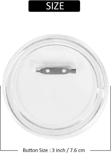 35 Pcs 3 inch Button Badge Clear Button Pin Acrylic Design Badges Kit for DIY Crafts and Craft Activities in Saudi Arabia