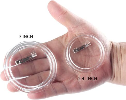 35 Pcs 3 inch Button Badge Clear Button Pin Acrylic Design Badges Kit for DIY Crafts and Craft Activities in Saudi Arabia