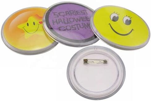 35 Pcs 3 inch Button Badge Clear Button Pin Acrylic Design Badges Kit for DIY Crafts and Craft Activities in Saudi Arabia