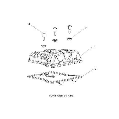سدادة غطاء الصمام Polaris RZR، أسطوانة واحدة، كاميرا علوية مزدوجة، قطعة OEM الأصلية 5415279، الكمية 1 in Kuwait