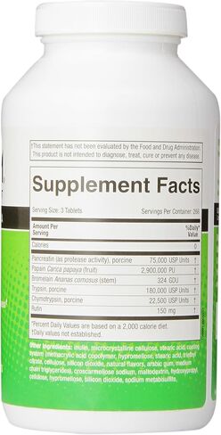 Medizym, Systemic Enzyme Formula, 200 Tablets,Yellowish Green/Tan,N20020 in Saudi Arabia