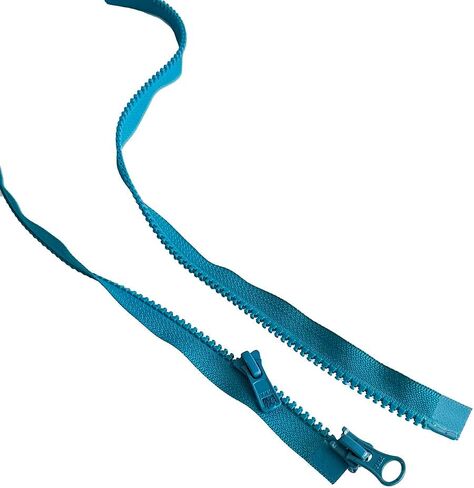 2pcs YKK #5 Molded Plastic Two-Way Separating, Open-End Jacket Zipper - Tape Color: Peacock Blue #907W - Choose Your Length - Made in The United States (Peacock Blue #907W, 20" Inches) in Kuwait