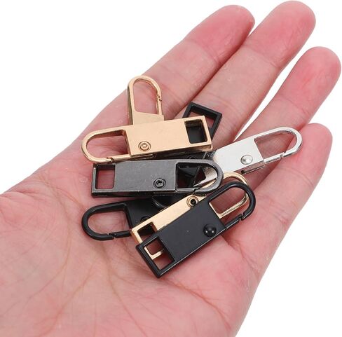 Angoily Zipper Pull Replacement, 24 Pcs Universal Detachable Pulls Tabs Luggage Zipper Repair Maintenance Clip Slider Fix for Jackets Backpacks Purse Boots Coats, Bags, Handbags in Kuwait