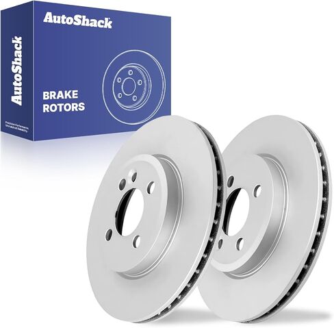 دوارات فرامل أمامية من AutoShack لميني كوبر 2007-2015، FWD L3 1.5L L4 1.6L 2.0L - محفورة ومشقوقة مطلية إلكترونيًا - ShadowGuard - 11.57 بوصة (294 مم)، 4 عروات in Kuwait