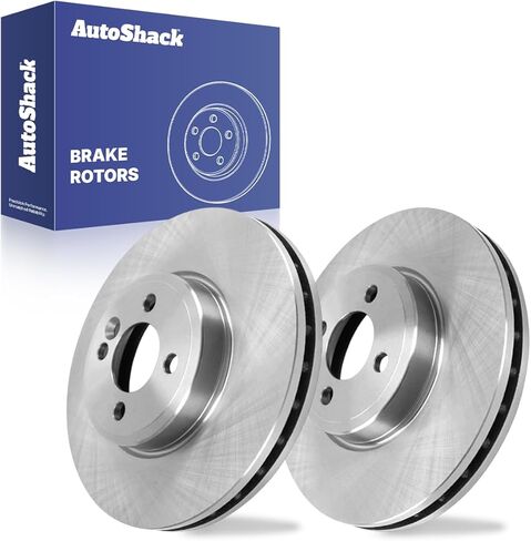 دوارات فرامل أمامية من AutoShack لميني كوبر 2007-2015، FWD L3 1.5L L4 1.6L 2.0L - محفورة ومشقوقة مطلية إلكترونيًا - ShadowGuard - 11.57 بوصة (294 مم)، 4 عروات in Kuwait