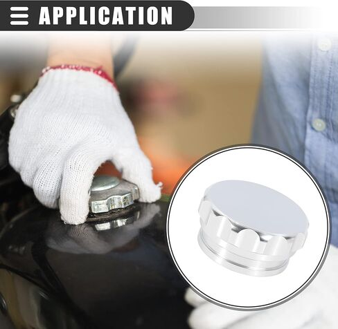 Motoforti Universal Car Weld On Filler Neck and Cap, Engine Oil Fuel Tank, 2" ID, Aluminium Alloy, Silver Tone in Kuwait