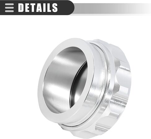 Motoforti Universal Car Weld On Filler Neck and Cap, Engine Oil Fuel Tank, 2" ID, Aluminium Alloy, Silver Tone in Kuwait