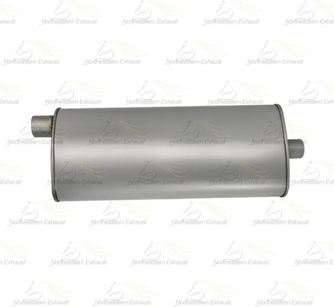 Exhaust Muffler Compatible for 2005-2010 Jeep Grand Cherokee 3.7L 5.7L | 05-09 Grand Cherokee 4.7L | Stainless Steel | Northeastern Exhaust | Free Clamps Included | Direct-Fit Replacement in Kuwait