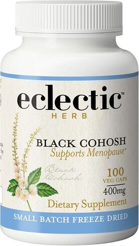 ECLECTIC INSTITUTE Raw Fresh Freeze-Dried Non-GMO Black Cohosh | 100 CT (370 mg) in Saudi Arabia