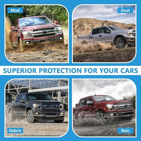 ترقية درع لوحة سبلاش من الصلب المنغنيز متوافق مع 2015-2020 Ford F150 مع لوحة سفلية لمحرك البنزين لا تناسب طراز Raptor / 3.0L ديزل أمامي أسفل غطاء محرك السيارة السفلي ML3Z-7222-D in Kuwait