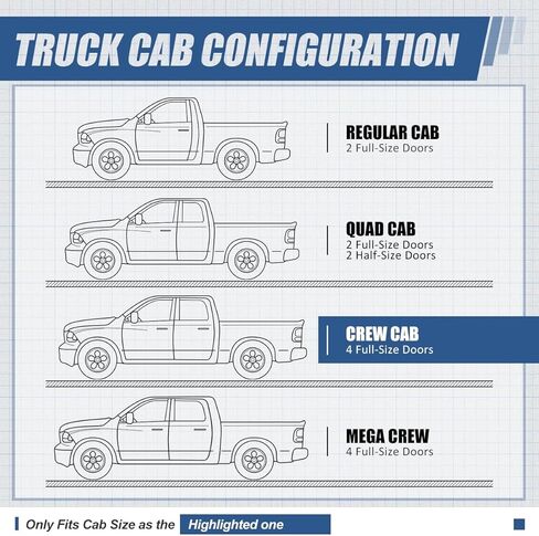 لوحات تشغيل مسطحة من Auto Dynasty متوافقة مع 2009-2024 Ram 1500 2500 3500 Crew Cab، قضبان السكك الحديدية Nerf الجانبية المصنوعة من الألومنيوم، قضبان الخطوات 6 بوصة، مطلية بمسحوق أسود in Kuwait