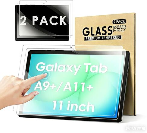 DETUOSI 【2-PACK】 Screen Protector for Samsung Galaxy Tab A9 Plus 11" 2023 Android Tablet (SM-X210/ X216/ X218), Ultra-Clear/Touch Sensitive/Anti-Scratch Galaxy Tab A9 Plus 11 inch Tempered Glass in Saudi Arabia