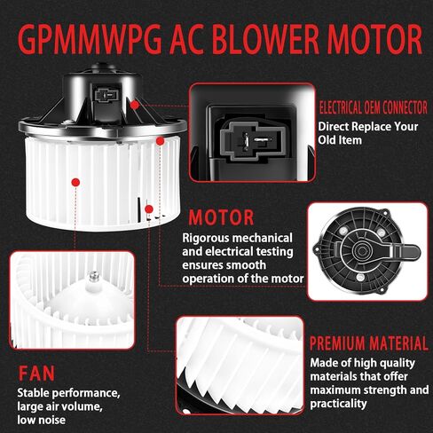 700259 HVAC سخان منفاخ مروحة أمامية بديلة متوافقة مع Kia Optima 2012-2016، لـ Forte/Forte5 2014-2018، لـ Hyundai Elantra 2011-2016/Azera 20125-2017/Equus 2014-2016 in Kuwait