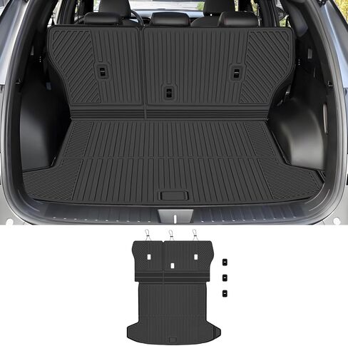 Cargo Mat Compatible with Tucson 2022 2023 2024 2025 2026 Trunk Mat with Backrest Liner TPE Cargo Liner Back Seat Cover Replacement for 2022-2026 Tucson Accessories in Saudi Arabia