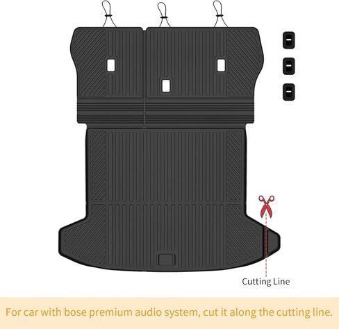 Cargo Mat Compatible with Tucson 2022 2023 2024 2025 2026 Trunk Mat with Backrest Liner TPE Cargo Liner Back Seat Cover Replacement for 2022-2026 Tucson Accessories in Saudi Arabia