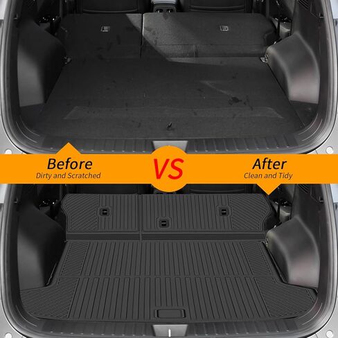 Cargo Mat Compatible with Tucson 2022 2023 2024 2025 2026 Trunk Mat with Backrest Liner TPE Cargo Liner Back Seat Cover Replacement for 2022-2026 Tucson Accessories in Saudi Arabia