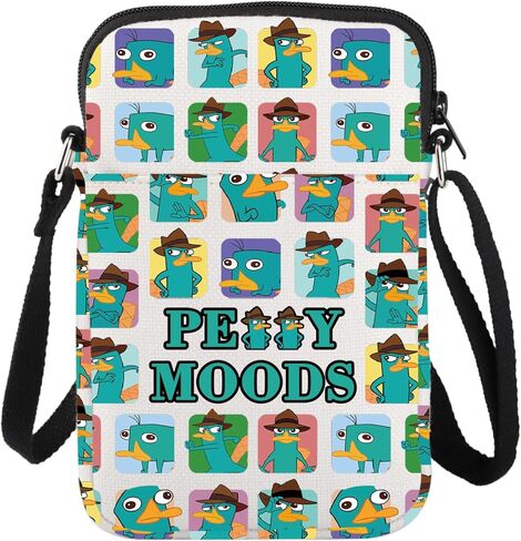 LEVLO Perry The Platypus Crossbody Bag OWCA Agent P Fans Gift Perry Moods Shoulder Bag Platypus Perry Merchandise in Kuwait
