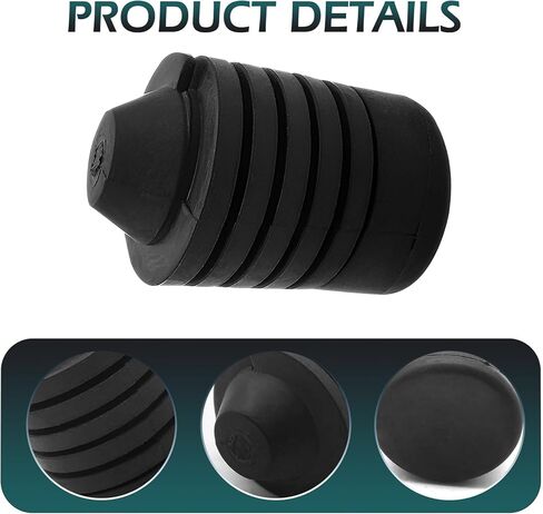2 PCS Car Hood Bumper Stoppers, Rubber High-elasticity Anti-rattle Buffer Cushion Block, OEM# 90541-15019, Compatible with Highlander Corolla Tundra Runner Fortuner Avalon (Black) in Kuwait