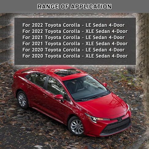 Front Body Bumper Kit Fit For 2020 2021 2022 Toyota Corolla LE/XLE Front Upper Lower Grille & Front Bumper Cover With Trims + Support Retainer Brackets Replacement in Kuwait