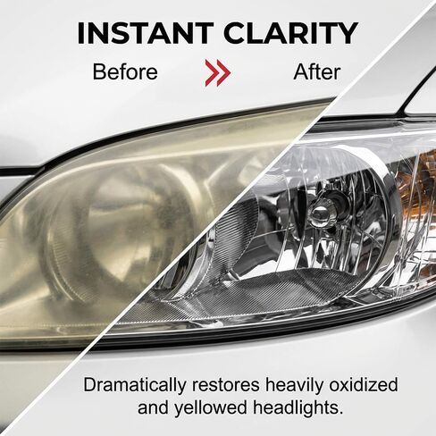 Advanced Car Headlight Restoration Kit, 2026 New Erase Yellowing & Oxidation Restores Clarity with Long-Lasting UV & Ceramic Shield, Headlight Cleaner, Headlight Restoration Spray (1) in Saudi Arabia
