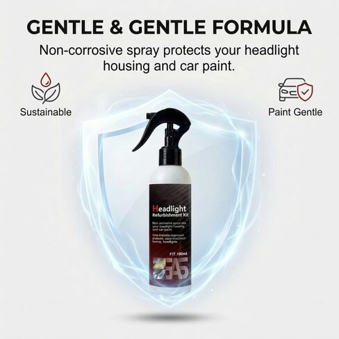Advanced Car Headlight Restoration Kit, 2026 New Erase Yellowing & Oxidation Restores Clarity with Long-Lasting UV & Ceramic Shield, Headlight Cleaner, Headlight Restoration Spray (1) in Saudi Arabia