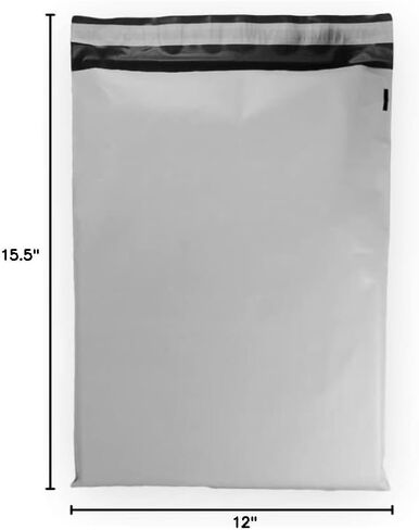 HGP 12" x 15.5", Single, Poly Mailer Self Seal Plastic Mailing Envelope Shipping Bag in Kuwait